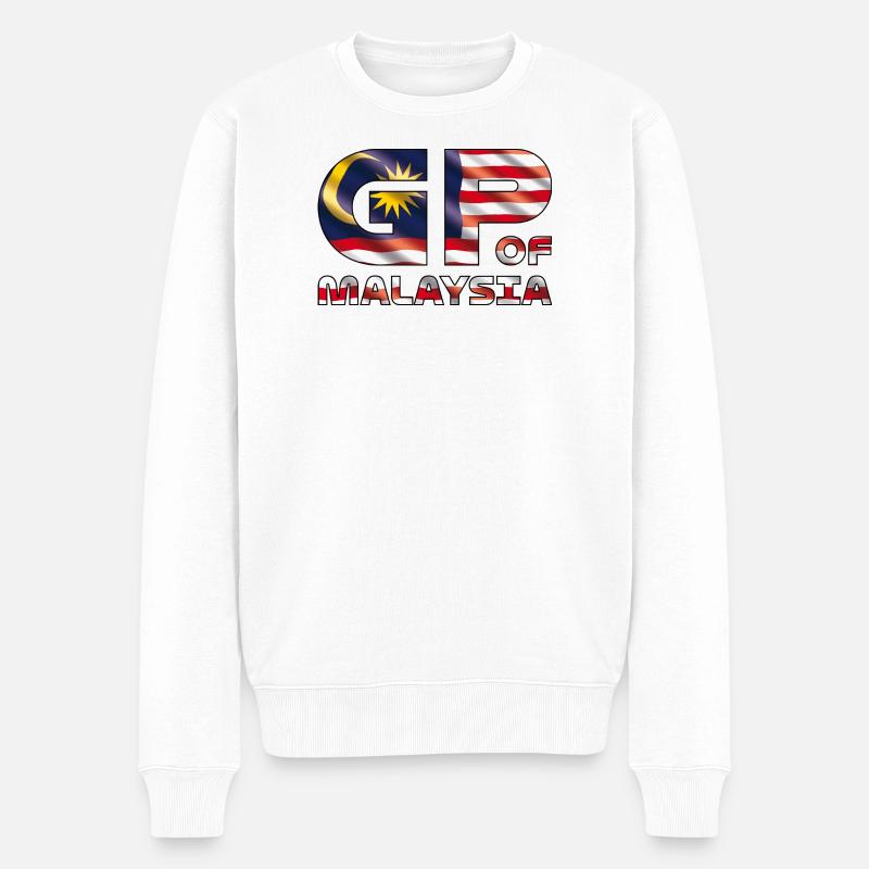 malaysia_gp - Männer Premium Bio Pullover - Weiß