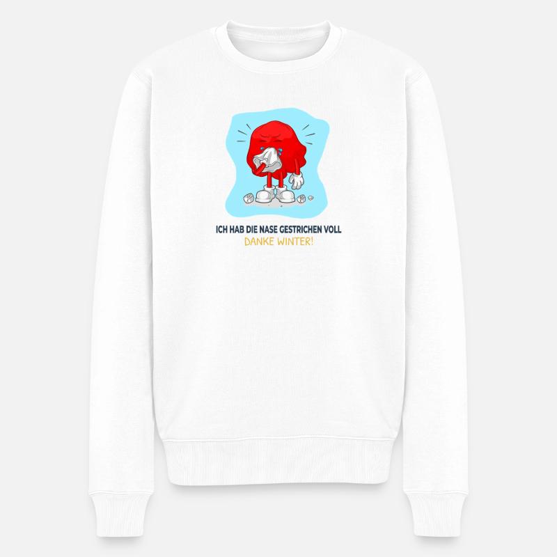 J’en ai marre, c’est l’hiver ! - Pull Premium bio Homme - blanc