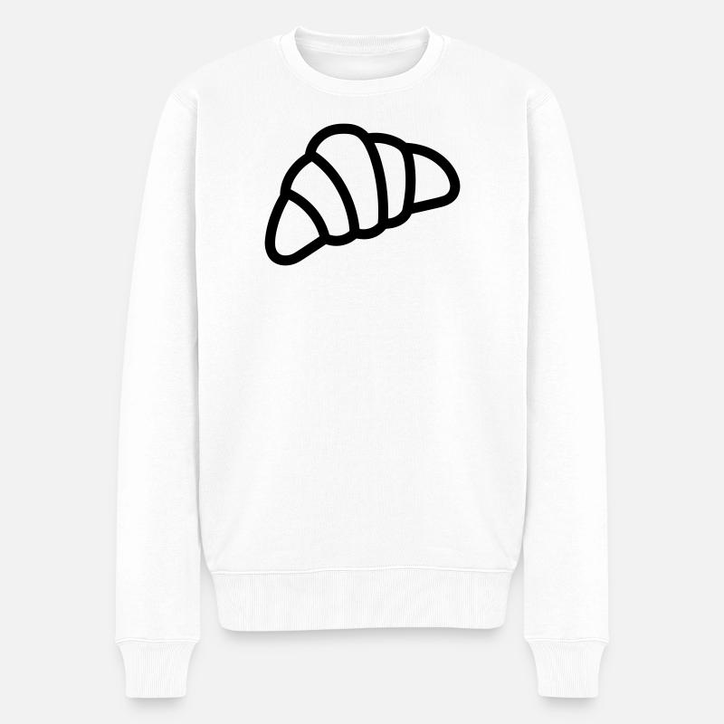 croissant - Pull Premium bio Homme - blanc