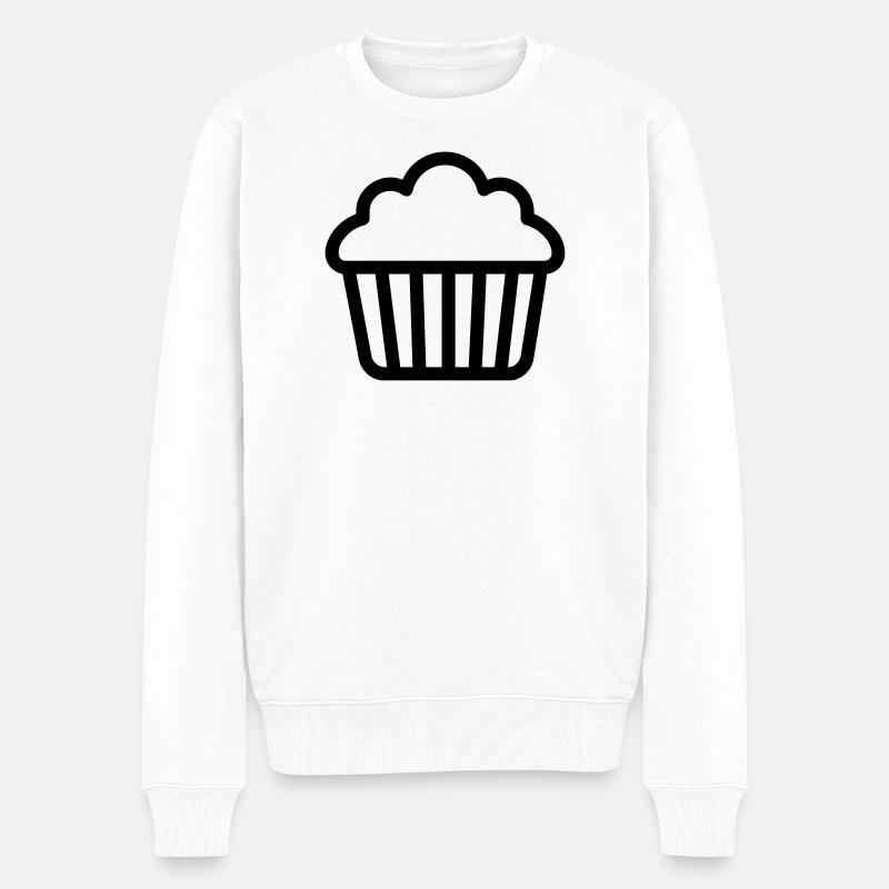 Muffin - Männer Premium Bio Pullover - Weiß