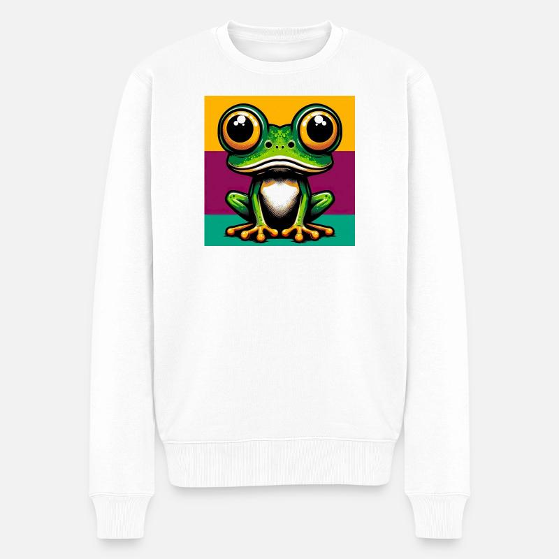 grenouille - Pull Premium bio Homme - blanc