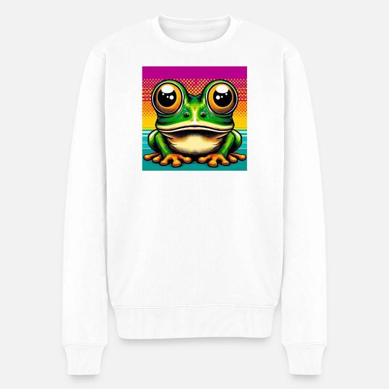 grenouille - Pull Premium bio Homme - blanc