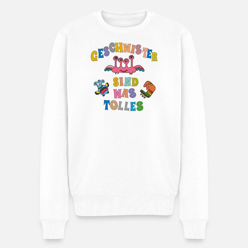 Frères et sœurs Cher frère sœur - Pull Premium bio Homme - blanc