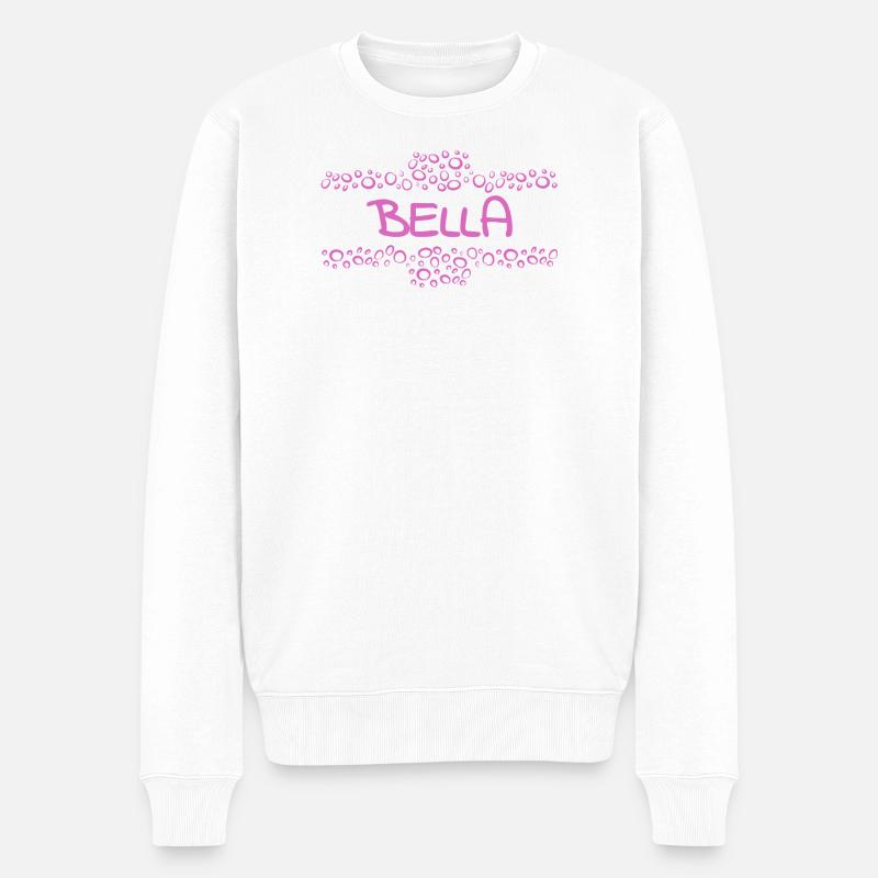 Bella - Männer Premium Bio Pullover - Weiß