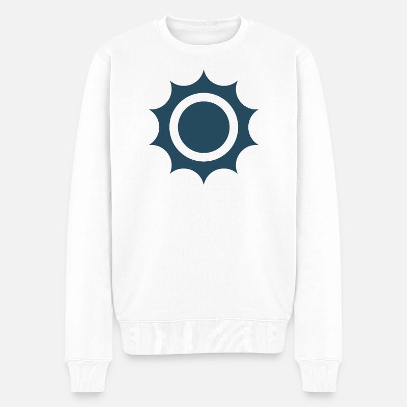 « L’énergie solaire – un avenir propre » - Pull Premium bio Homme - blanc