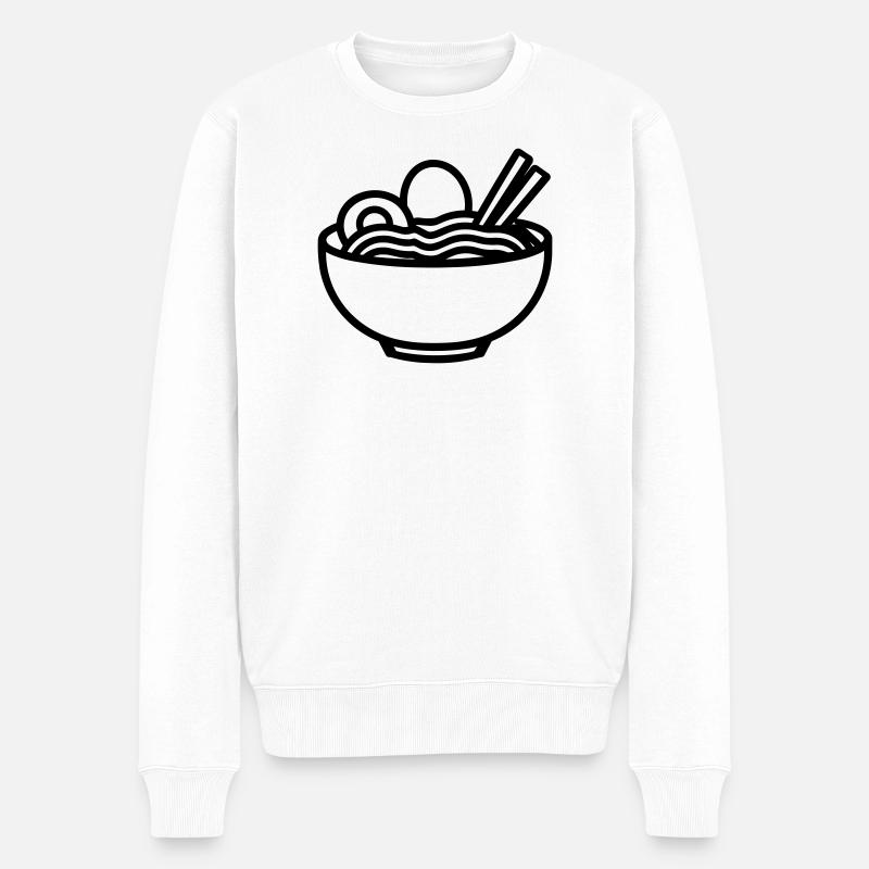 ramen - Pull Premium bio Homme - blanc