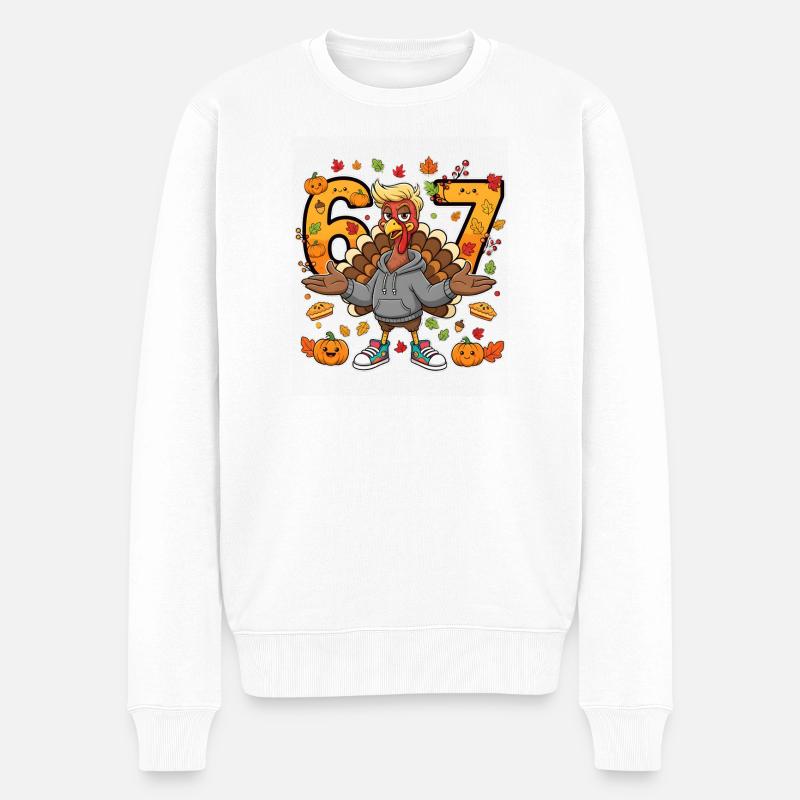 Automne Turquie 57 Sweat à capuche Graphic - Pull Premium bio Homme - blanc