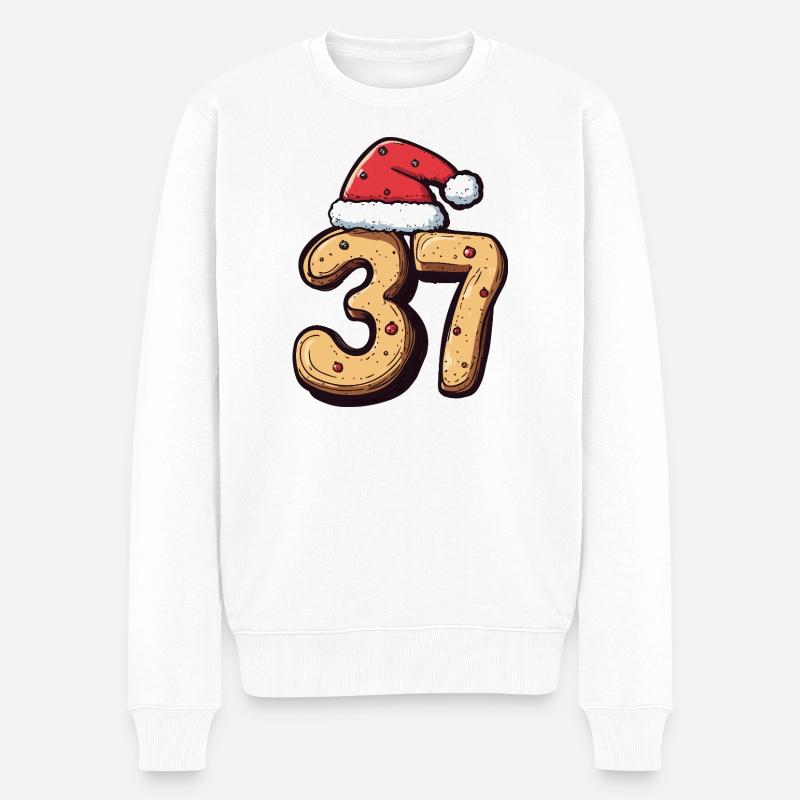 Biscuit de Noël à 37 chiffres - Pull Premium bio Homme - blanc