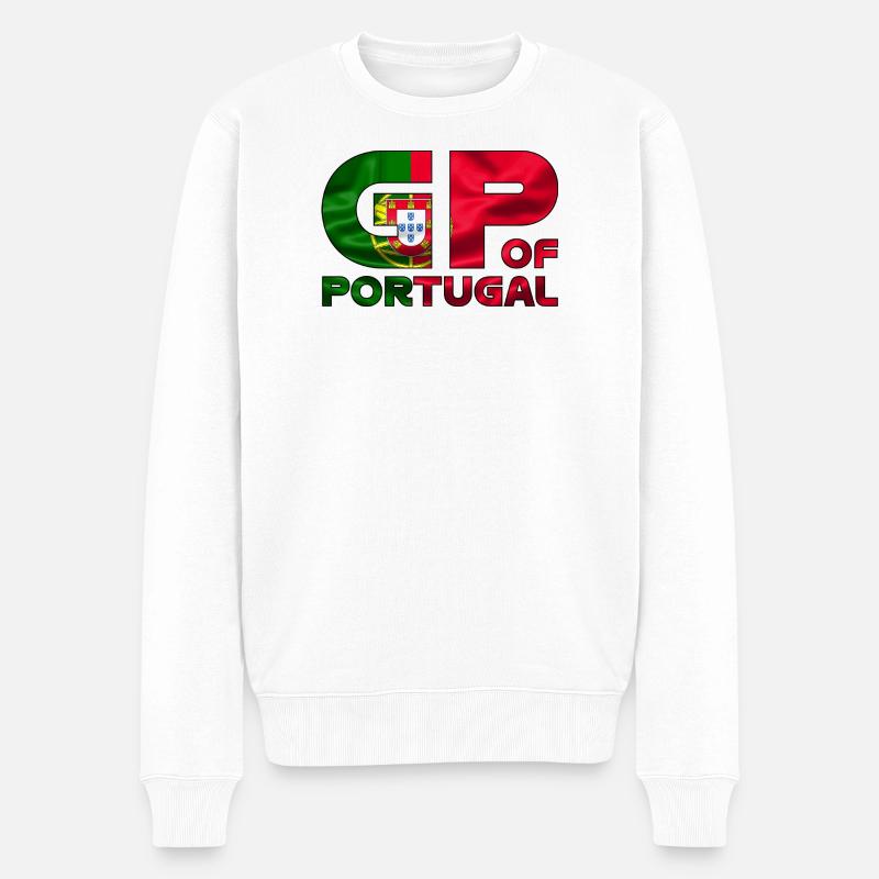 portugal_gp - Männer Premium Bio Pullover - Weiß