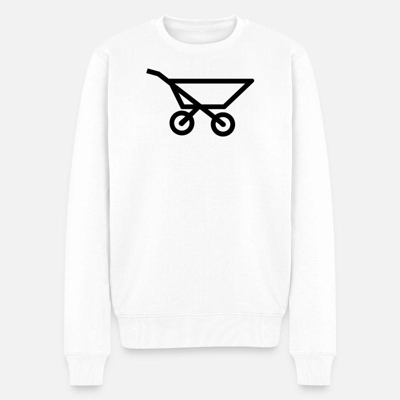 brouette - Pull Premium bio Homme - blanc