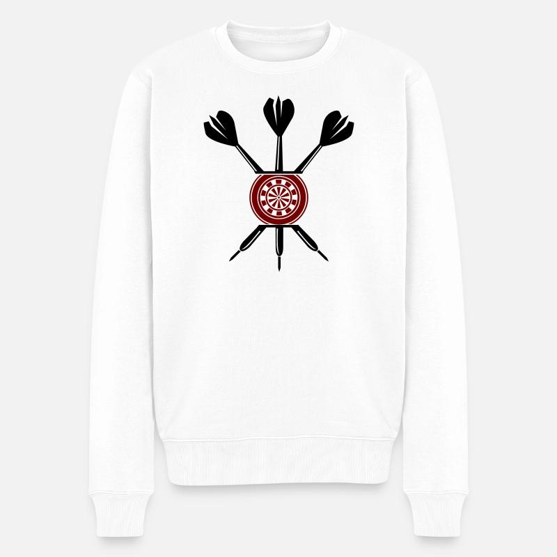 Fléchettes - Pull Premium bio Homme - blanc