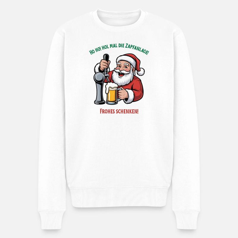 Ho ho get the tap - Pull Premium bio Homme - blanc