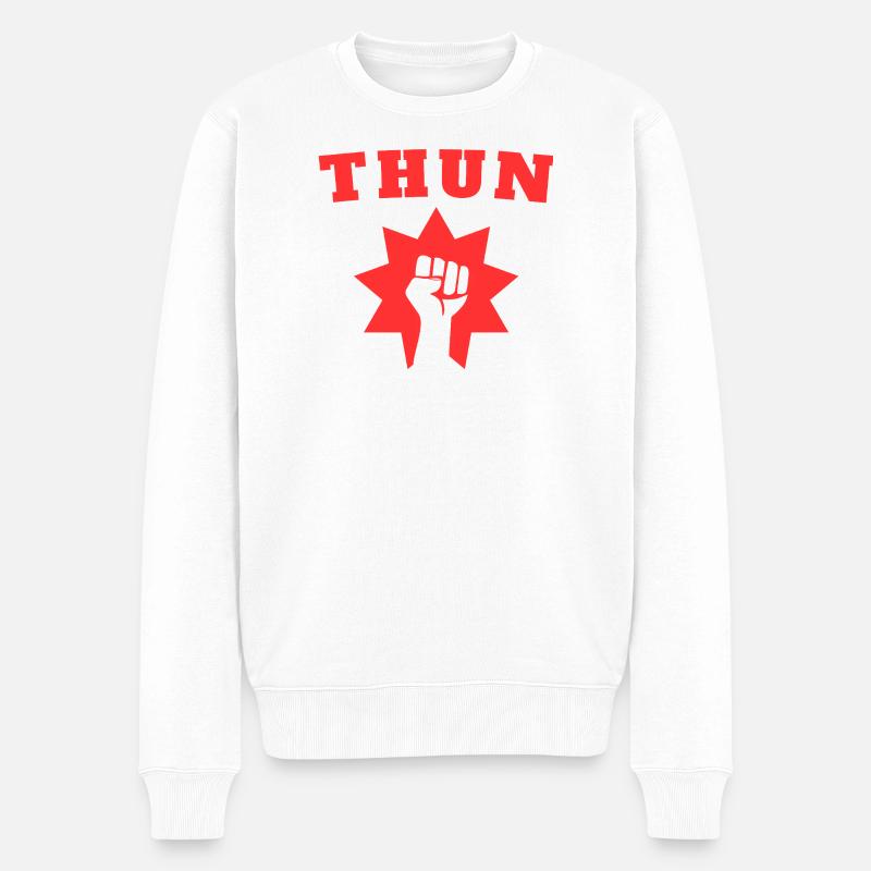 Thon - Pull Premium bio Homme - blanc