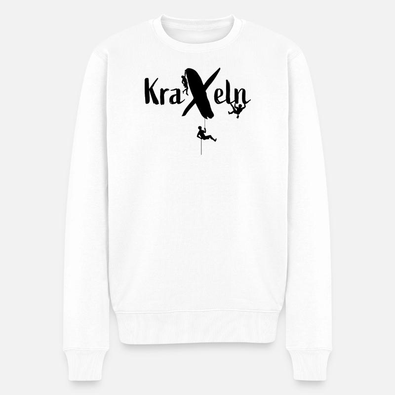 grimper - Pull Premium bio Homme - blanc