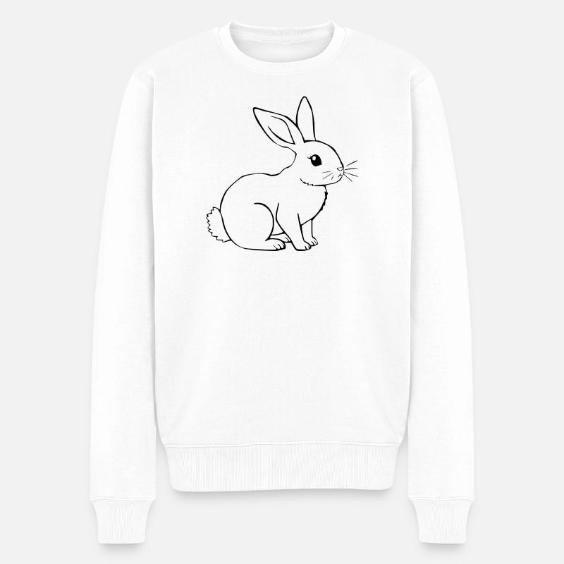 T-shirt lapin cadeau - Pull Premium bio Homme - blanc