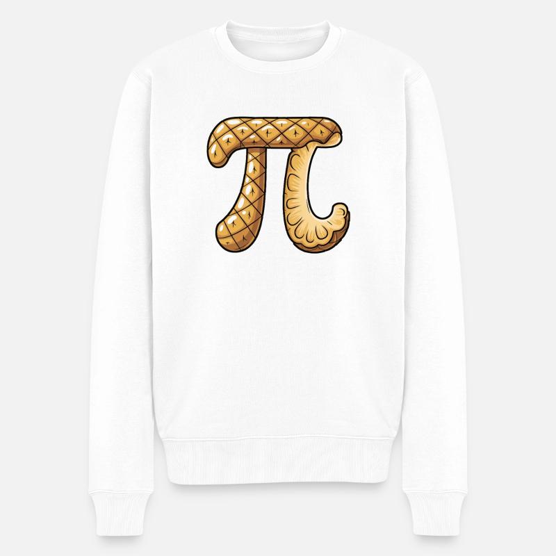 Ananas Pi Math - Pull Premium bio Homme - blanc