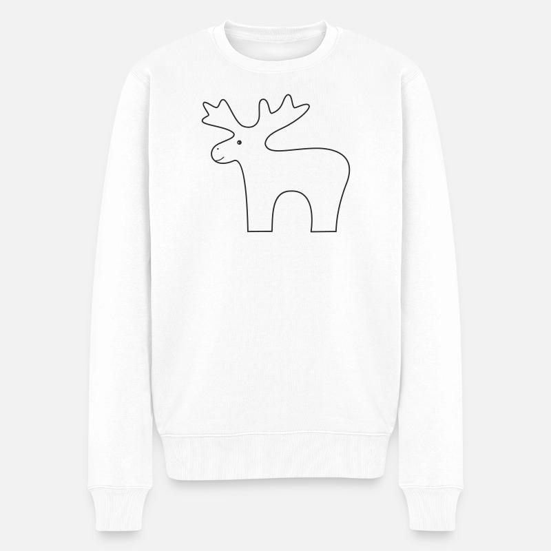 Renne - Pull Premium bio Homme - blanc