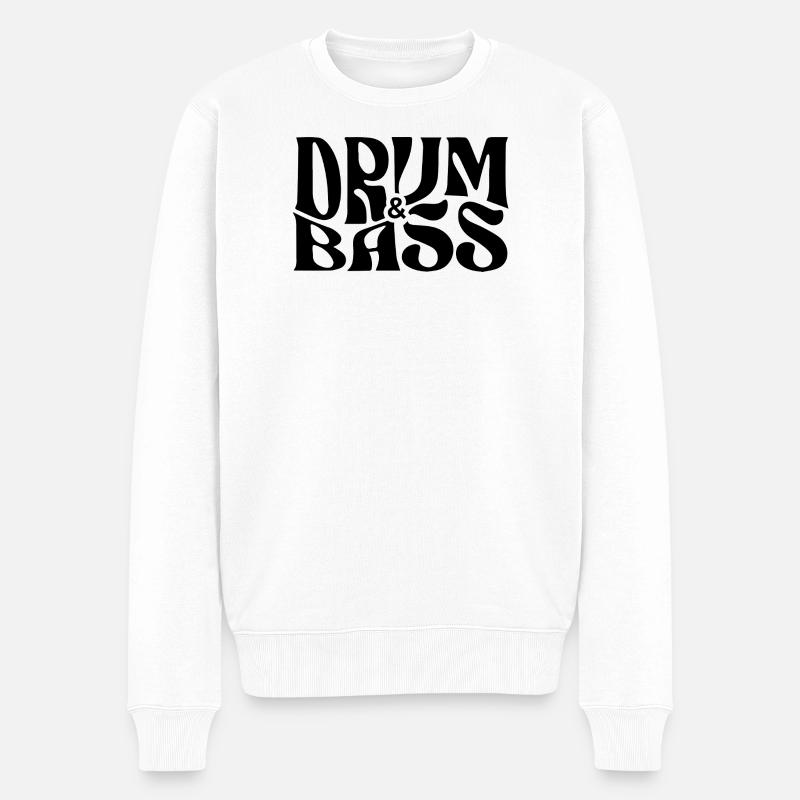 Conception de logo Drum and Bass - Pull Premium bio Homme - blanc