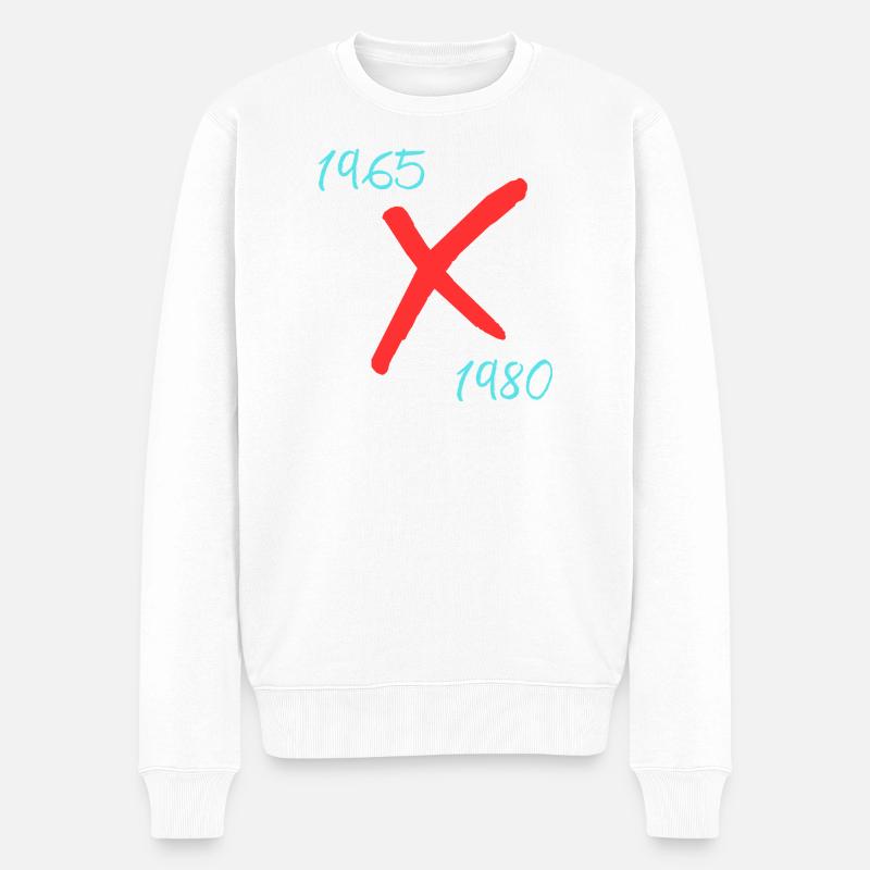 Génération X - Pull Premium bio Homme - blanc