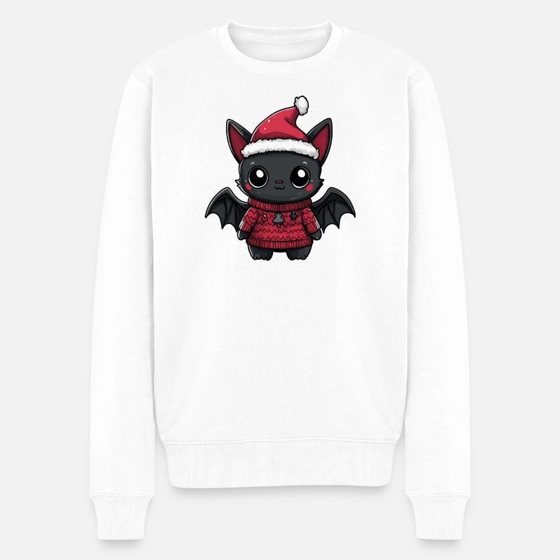 Noël de chauve-souris - Pull Premium bio Homme - blanc