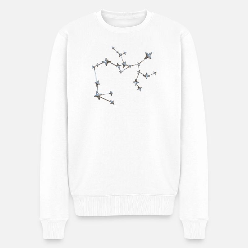 Kettenstern Konstellation - Männer Premium Bio Pullover - Weiß