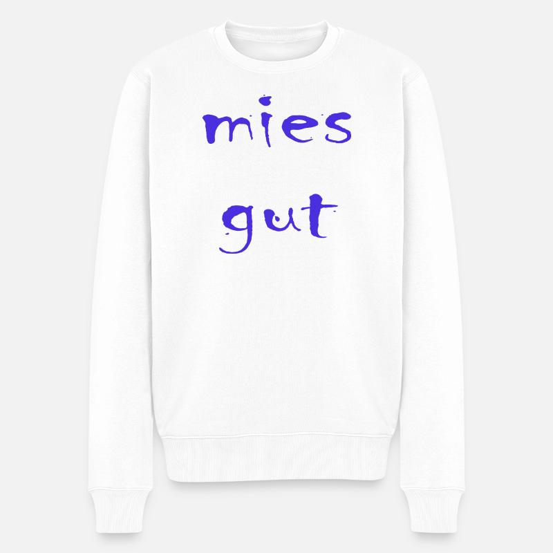 mies gut - Männer Premium Bio Pullover - Weiß