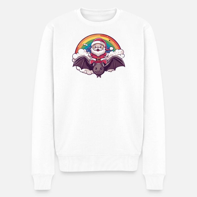 Chauve-souris Père Noël - Pull Premium bio Homme - blanc