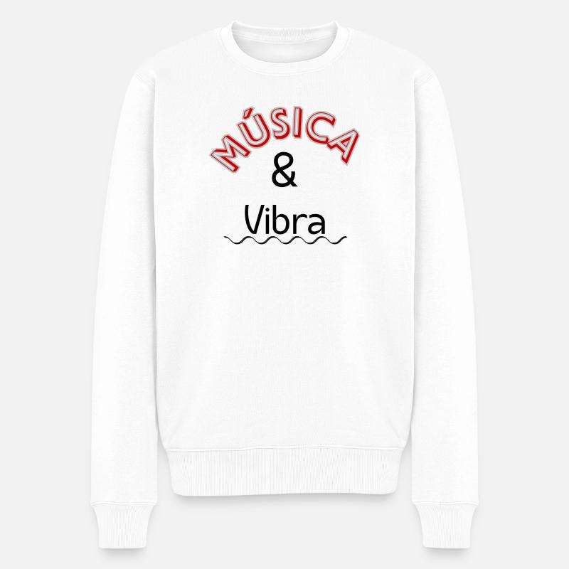 Musik & Stimmung - Männer Premium Bio Pullover - Weiß
