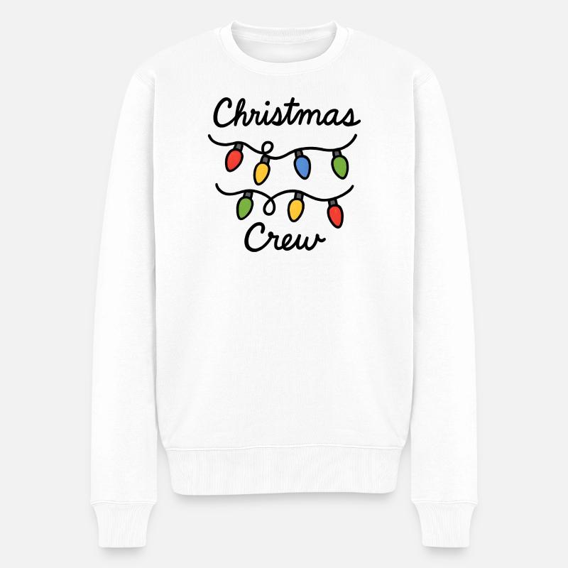 Christmas Crew - Männer Premium Bio Pullover - Weiß