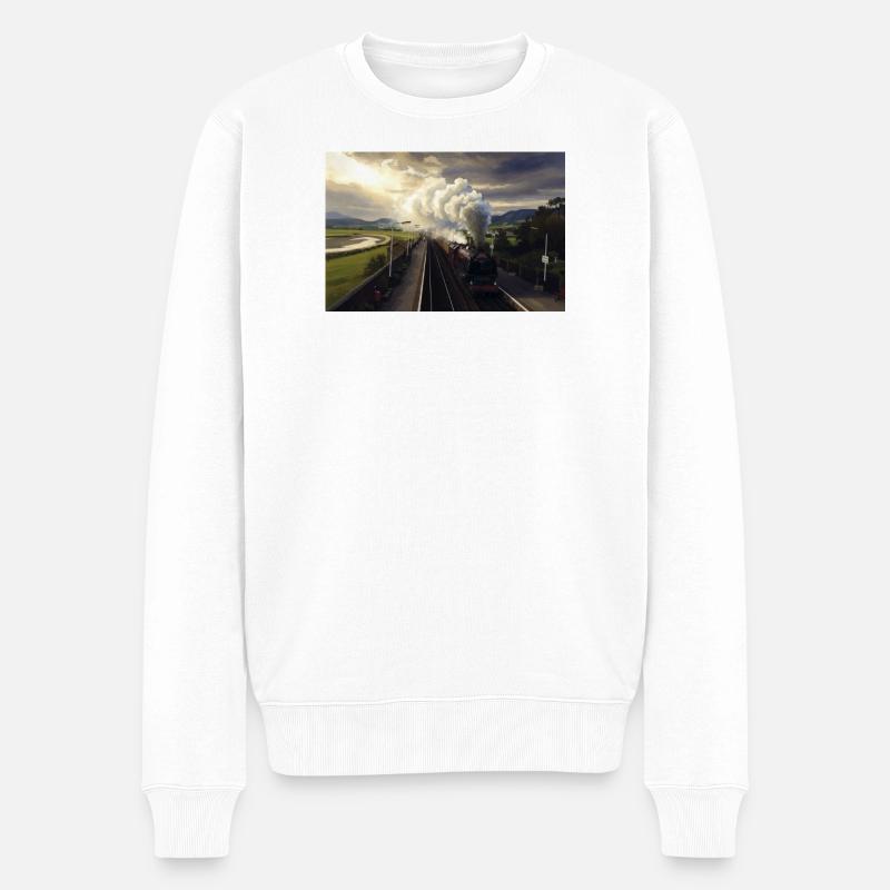 La duchesse côtière - Pull Premium bio Homme - blanc