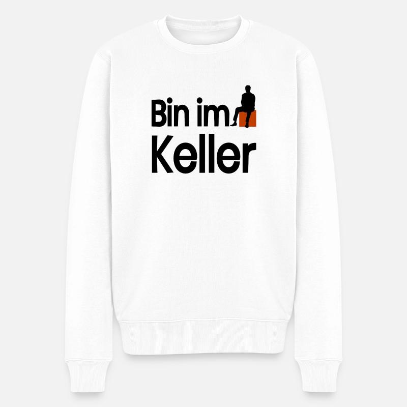 Keller - Männer Premium Bio Pullover - Weiß