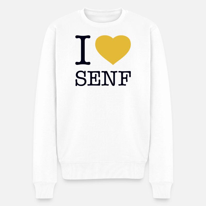 J’adore la moutarde - Pull Premium bio Homme - blanc