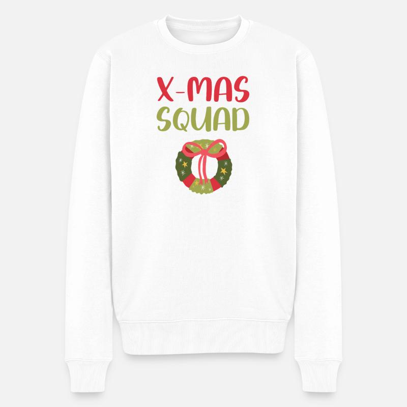 X-Mas Squad - Männer Premium Bio Pullover - Weiß