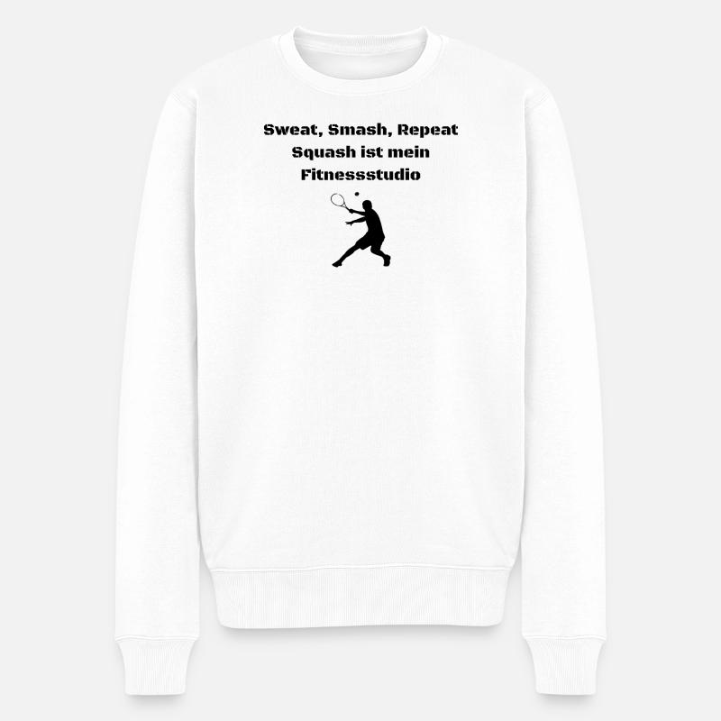Squash - Männer Premium Bio Pullover - Weiß