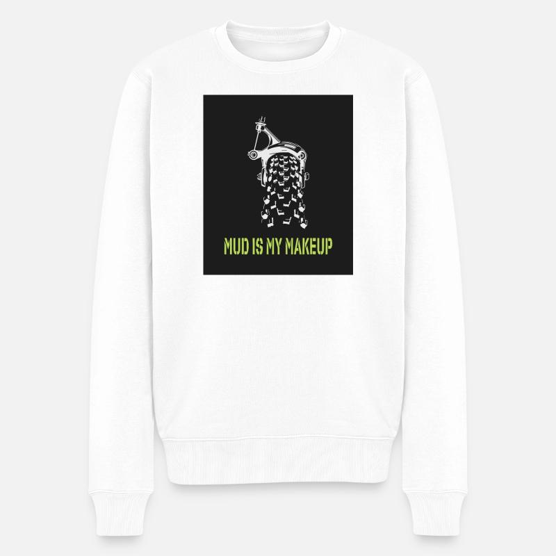 La boue est mon maquillage - Pull Premium bio Homme - blanc