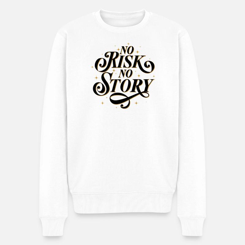 Aucun risque. Pas d’histoire. - Pull Premium bio Homme - blanc