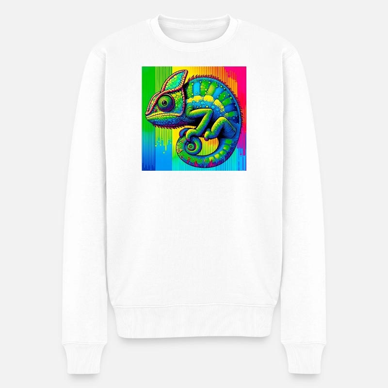 caméléon - Pull Premium bio Homme - blanc