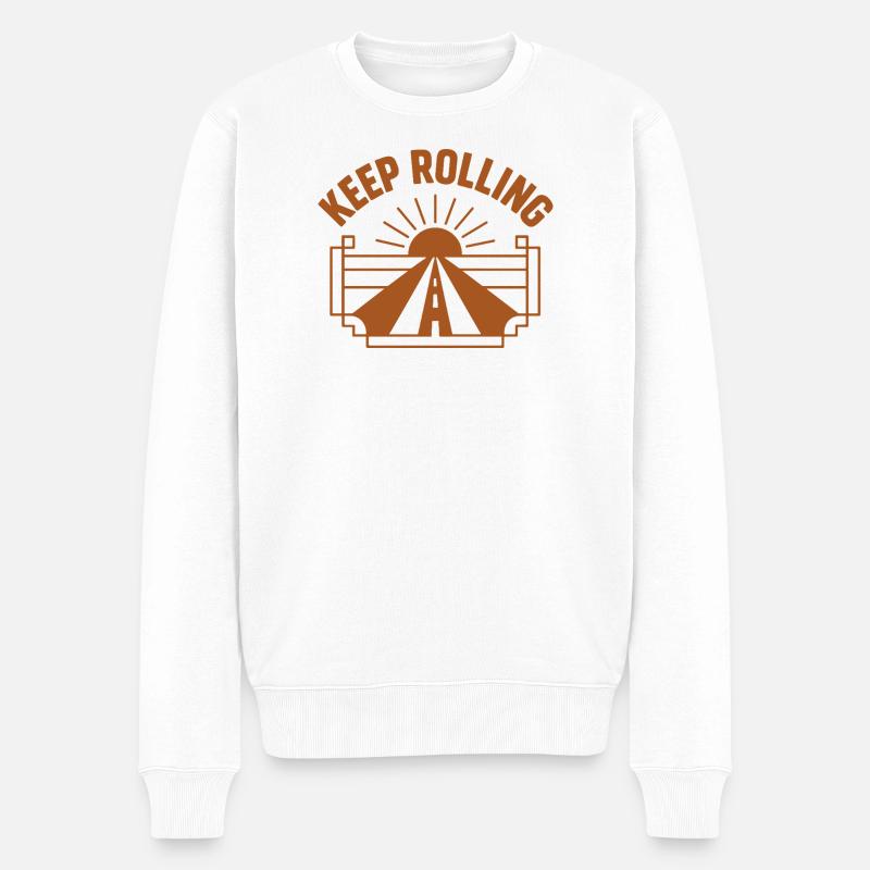 Continuez à rouler - Pull Premium bio Homme - blanc