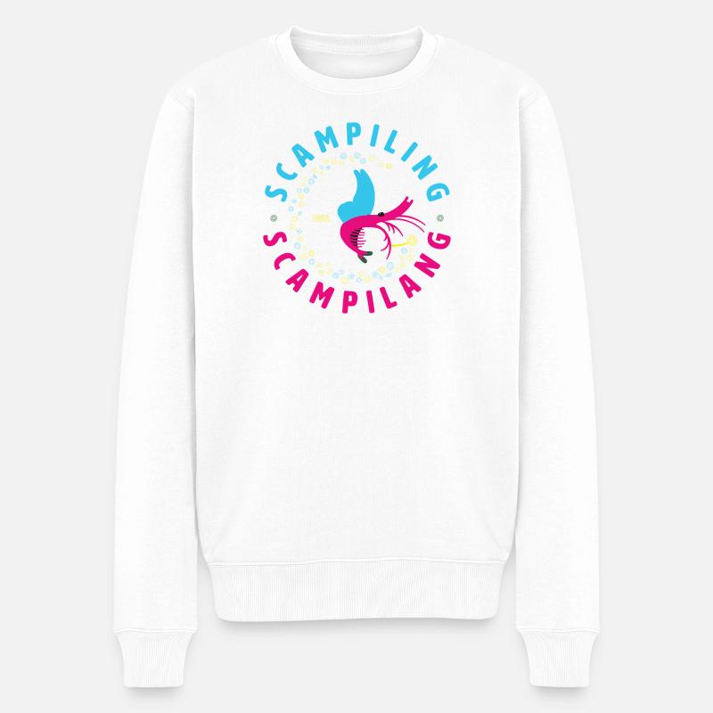 Scampiling - Männer Premium Bio Pullover - Weiß