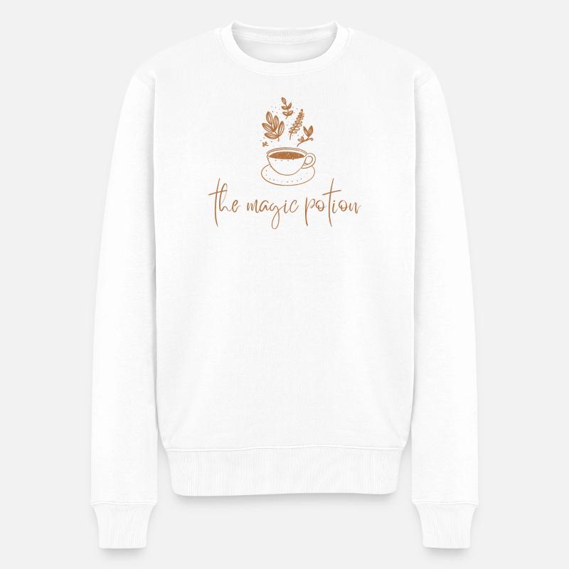 Le thé magique à la potion - Pull Premium bio Homme - blanc