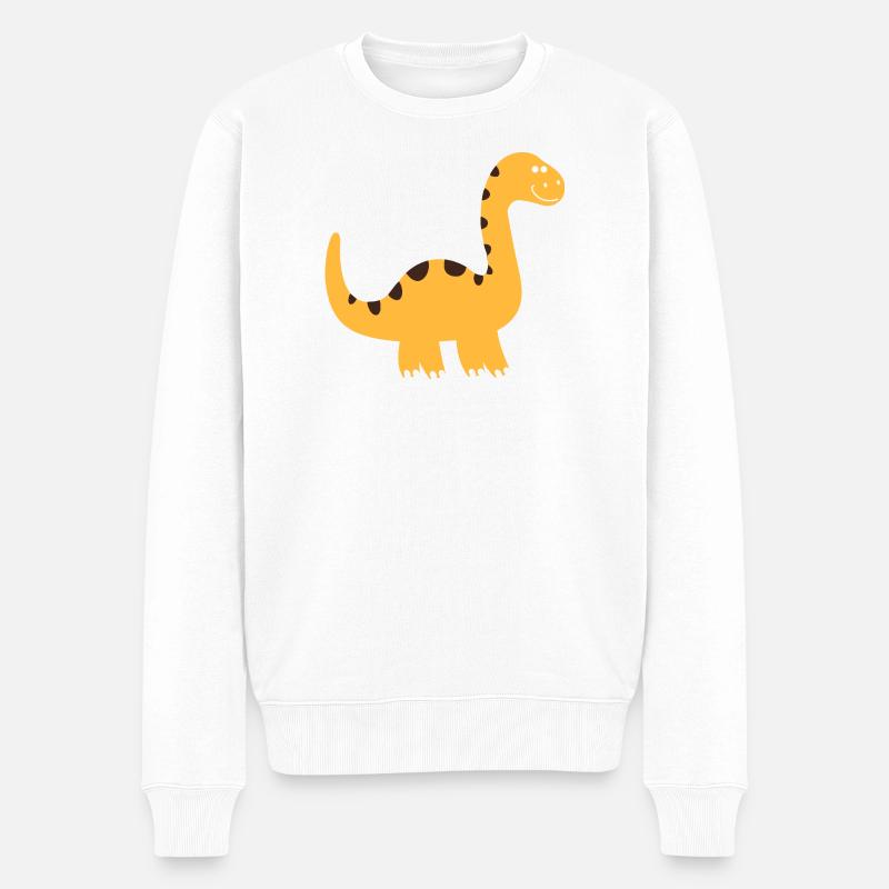 Mignon Petit dinosaure - Pull Premium bio Homme - blanc