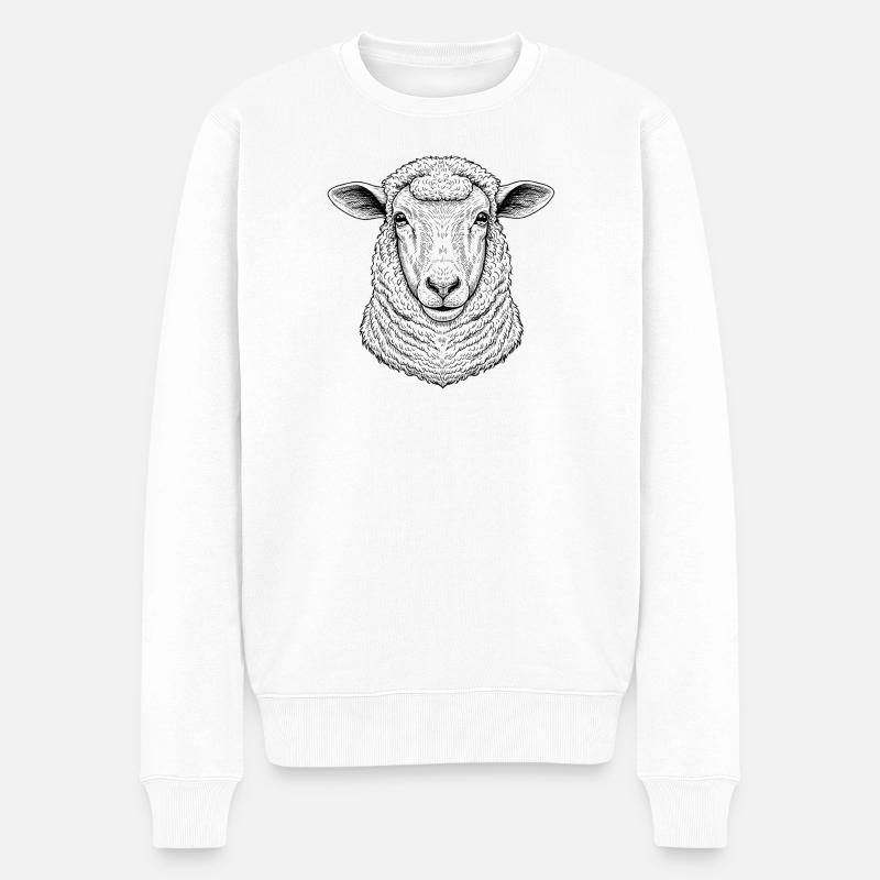 Mouton - Pull Premium bio Homme - blanc