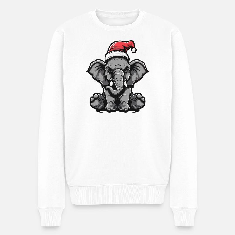 Mammut Weihnachten - Männer Premium Bio Pullover - Weiß