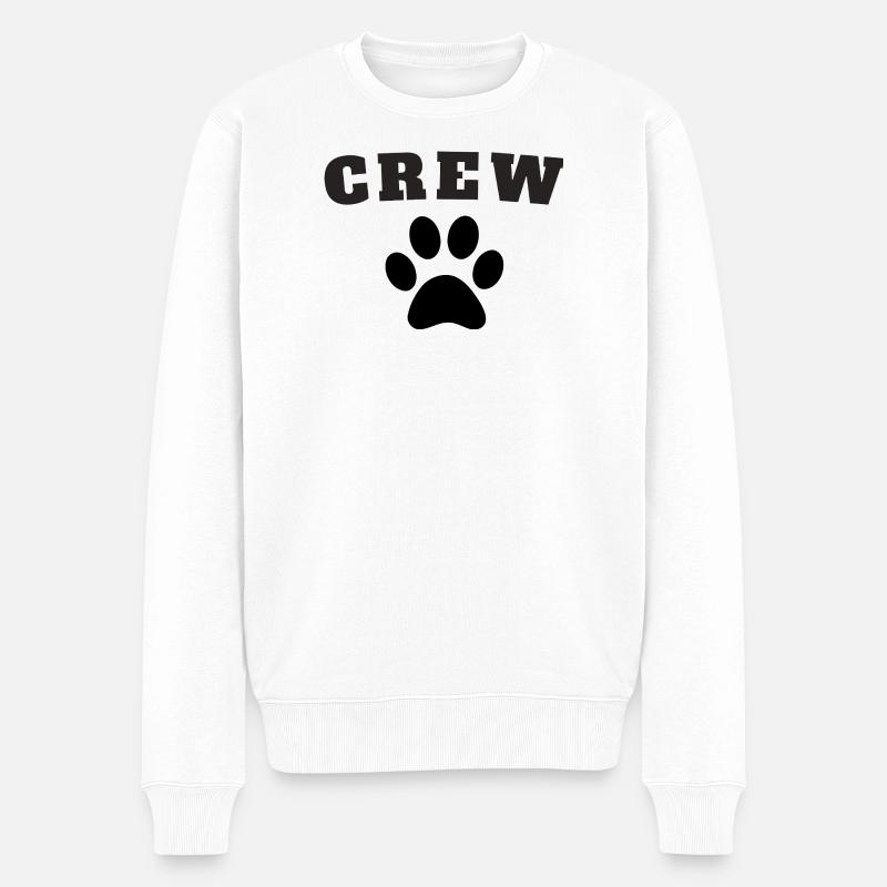 Crew Dog - Männer Premium Bio Pullover - Weiß