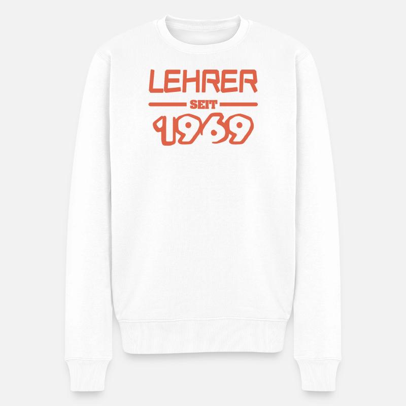 1969 - Männer Premium Bio Pullover - Weiß