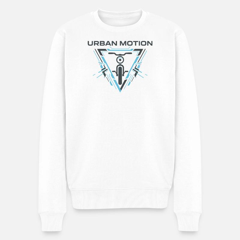 Urban Motion - Männer Premium Bio Pullover - Weiß
