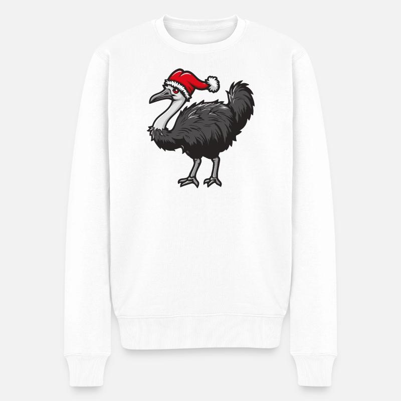 Strauß Weihnachten - Männer Premium Bio Pullover - Weiß