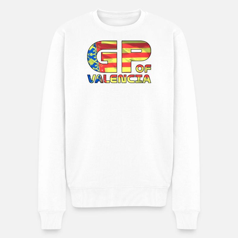 valencia_gp - Pull Premium bio Homme - blanc