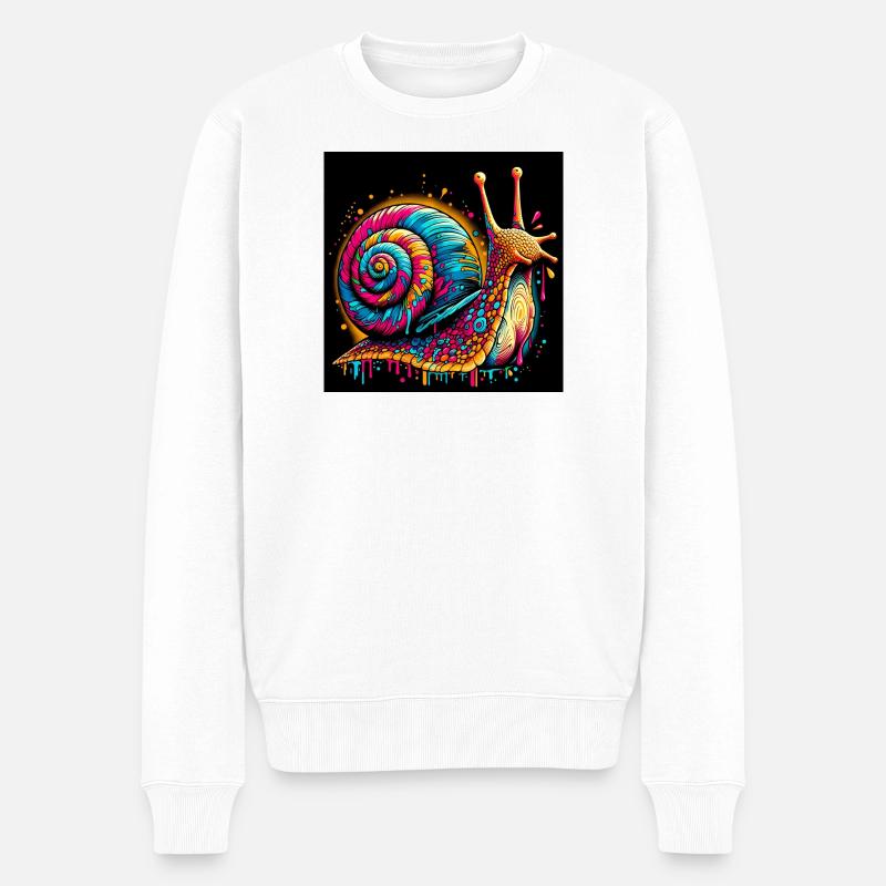 Escargot - Pull Premium bio Homme - blanc