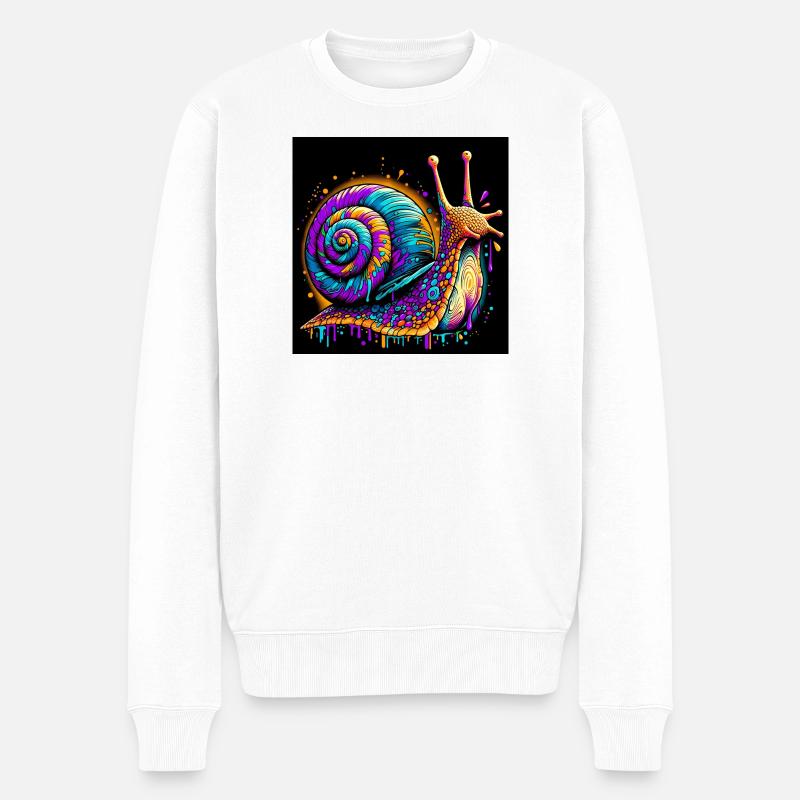 Escargot - Pull Premium bio Homme - blanc